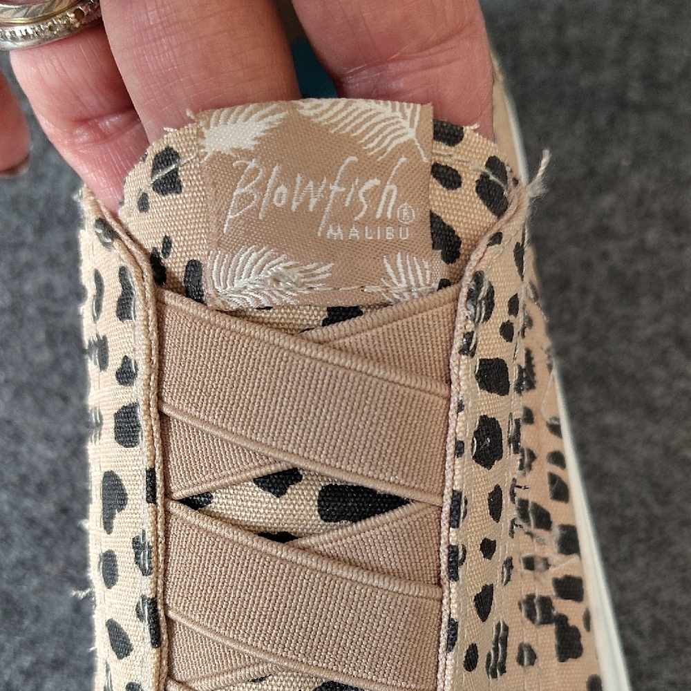 Blowfish Leopard Print Slip-On Sneakers - Picture 2 of 6